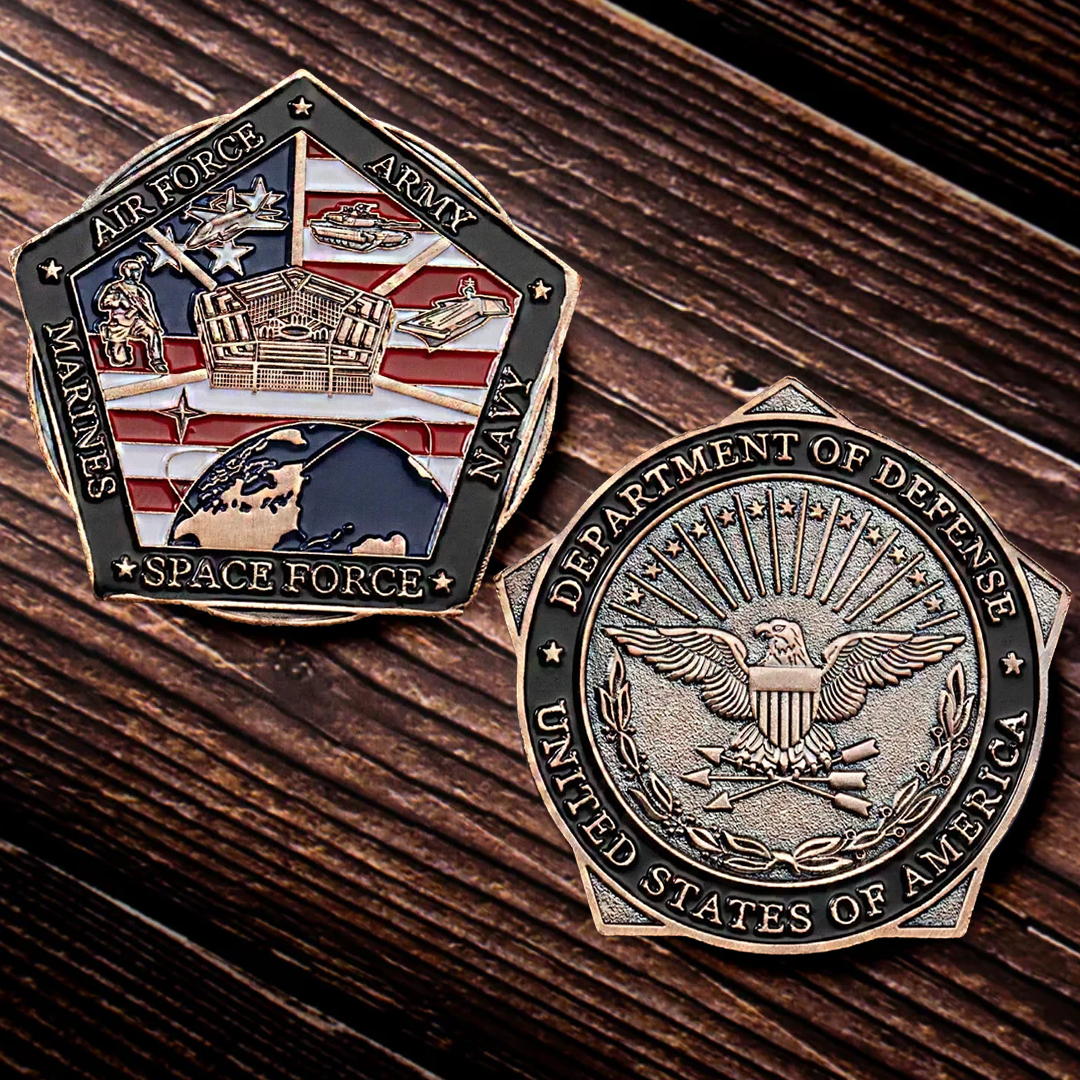 Department of Defense The Pentagon Military Veteran Gift Challenge coin 