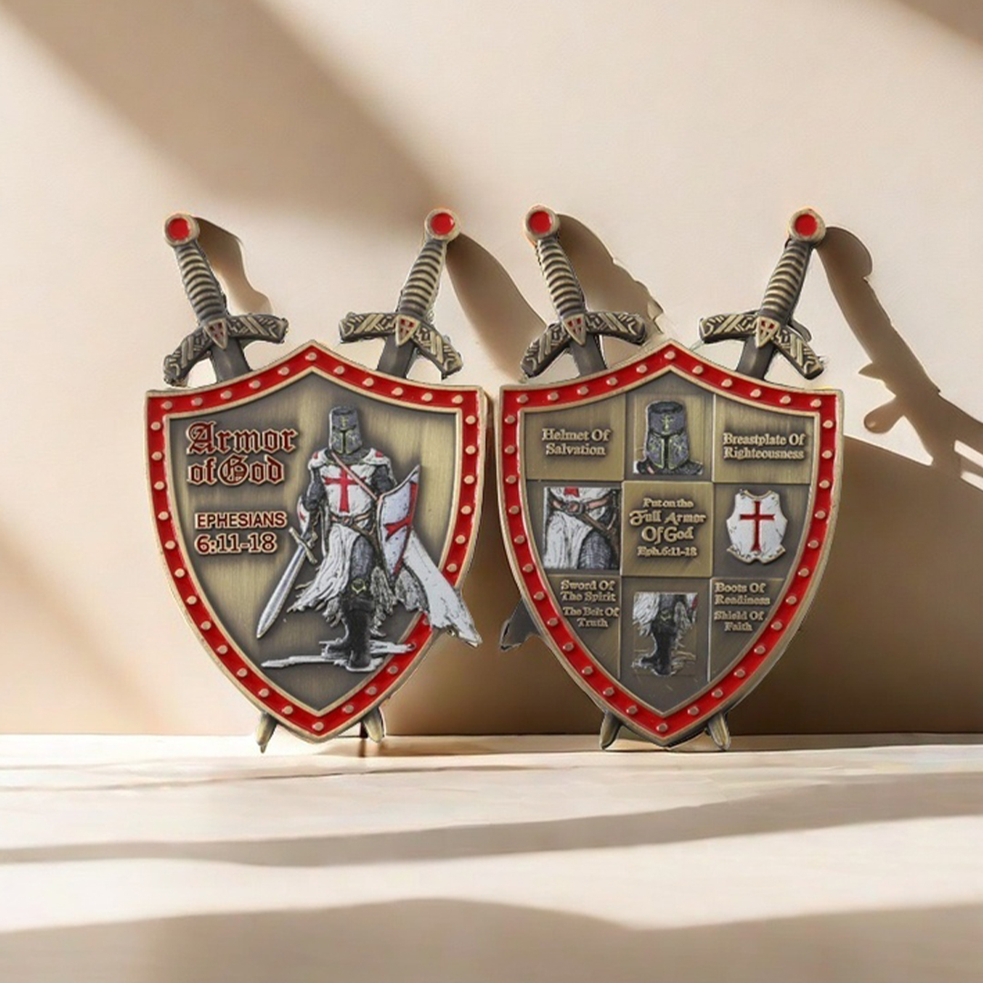 Knights Templar Armor of God Challenge Coin