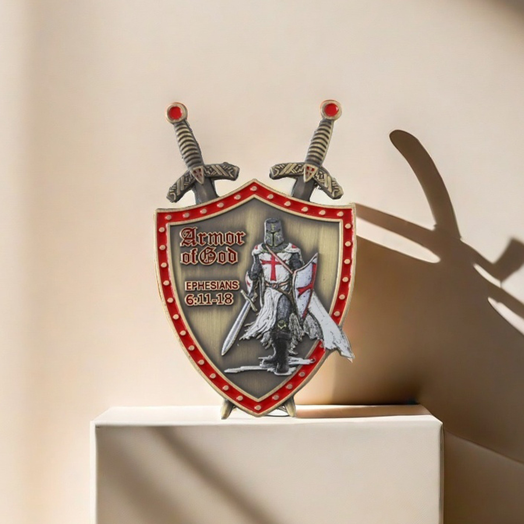 Knights Templar Armor of God Challenge Coin