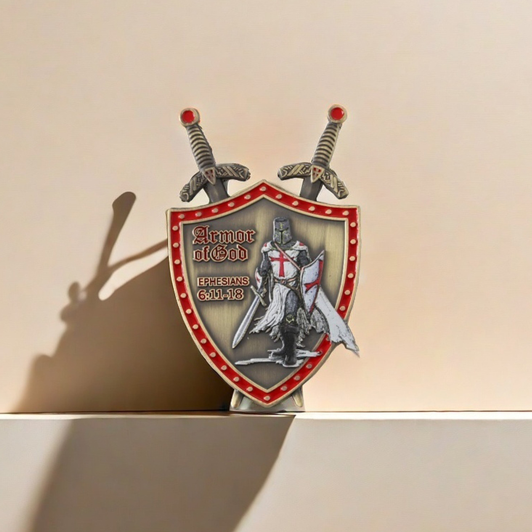 Knights Templar Armor of God Challenge Coin