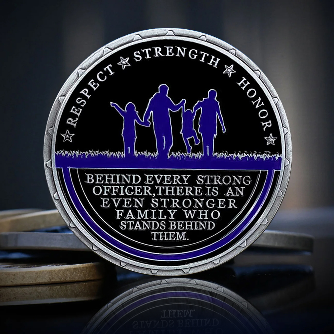 Police Officer Family Challenge Coin Honor Mom Respect Collectible Gift Coin