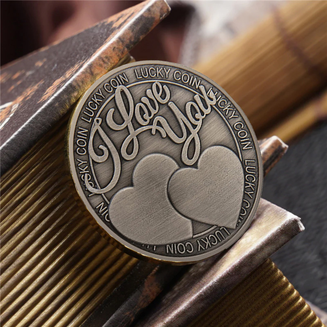 I Love You Lucky Challenge Coin