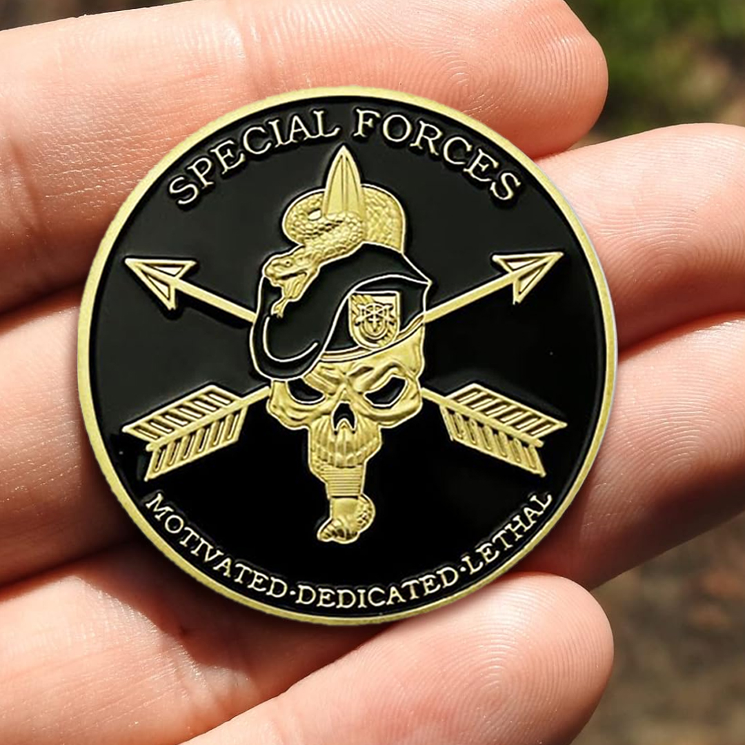 US Army Green Beret Special Forces Veteran Challenge Coin