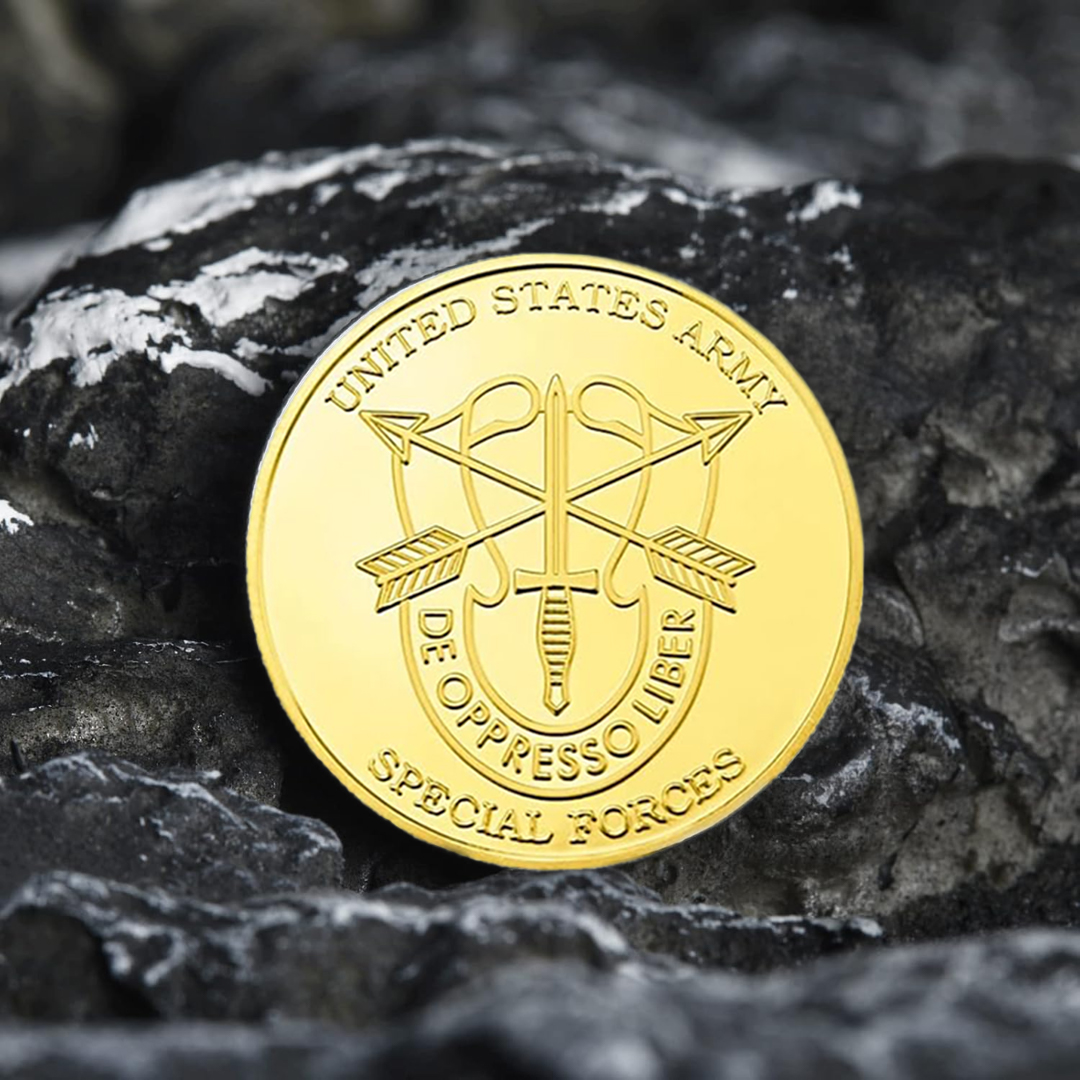 US Army Green Beret Special Forces Veteran Challenge Coin