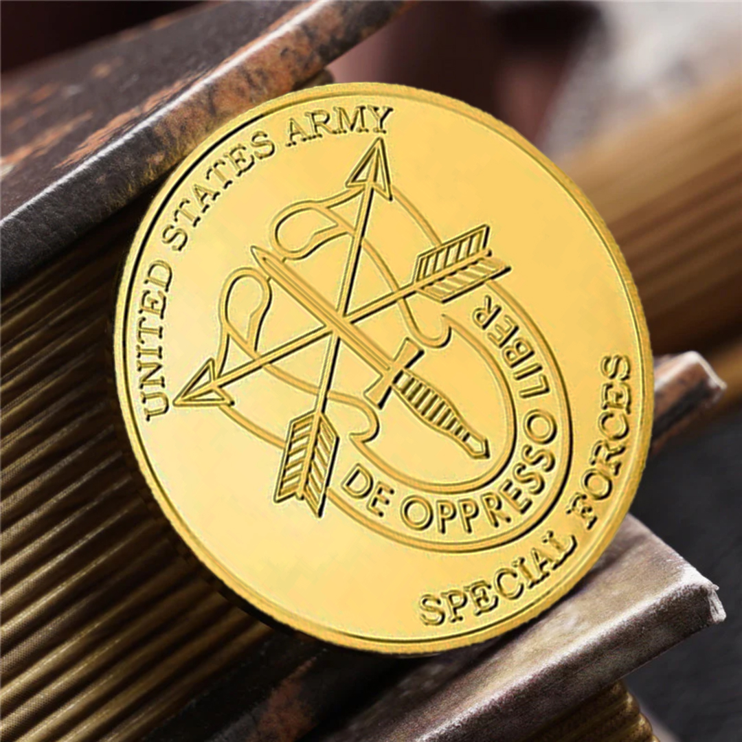 US Army Green Beret Special Forces Veteran Challenge Coin