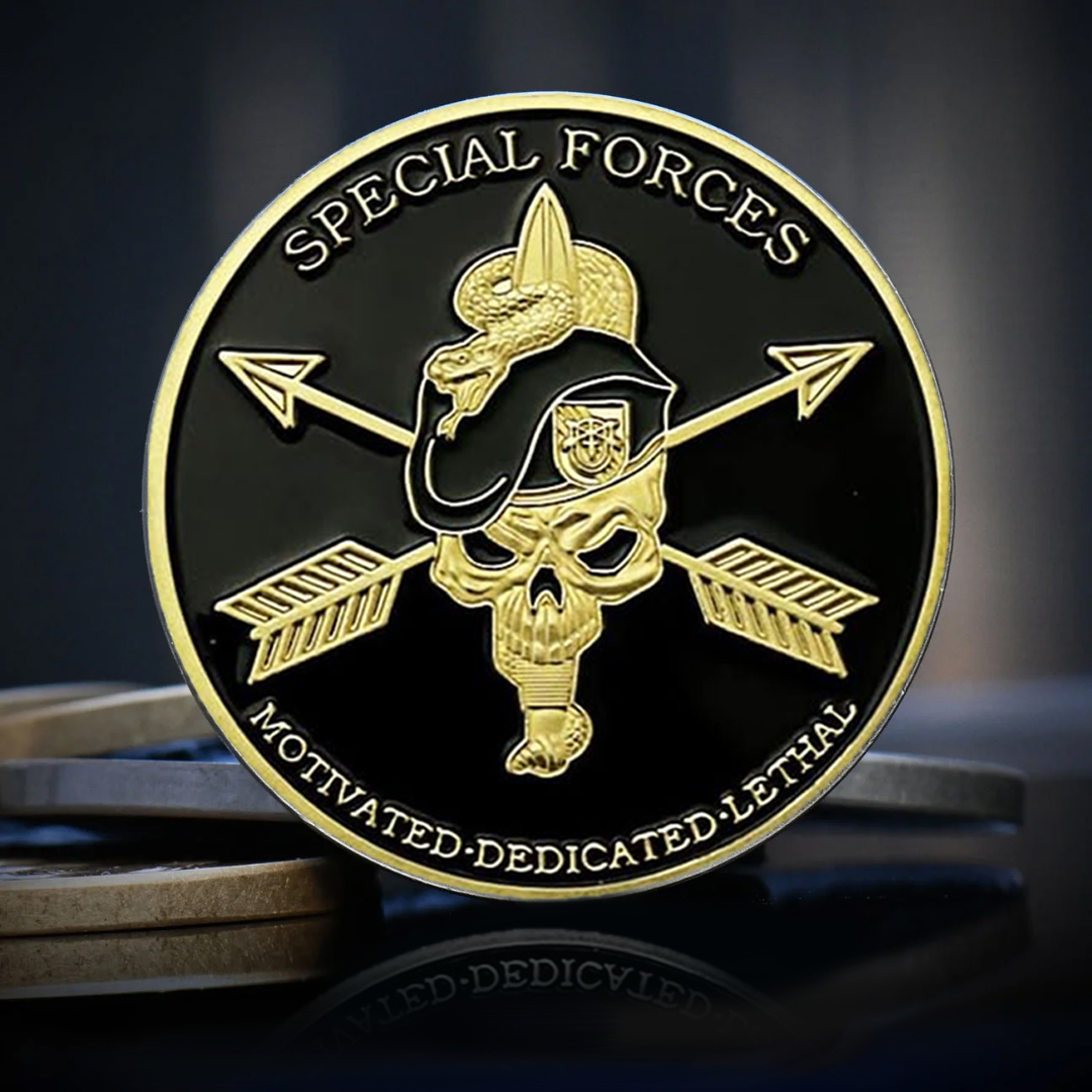 US Army Green Beret Special Forces Veteran Challenge Coin