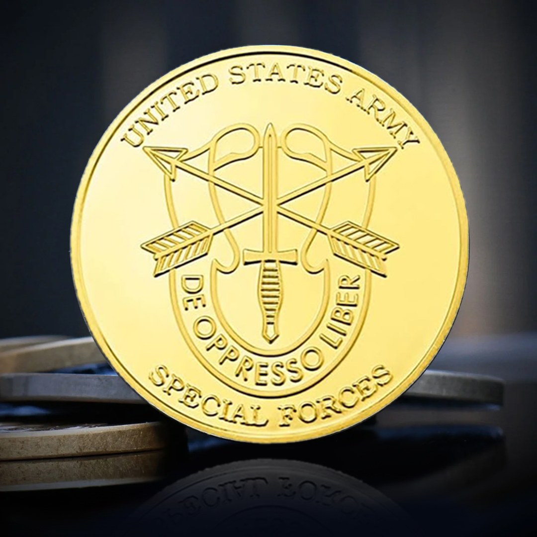 US Army Green Beret Special Forces Veteran Challenge Coin