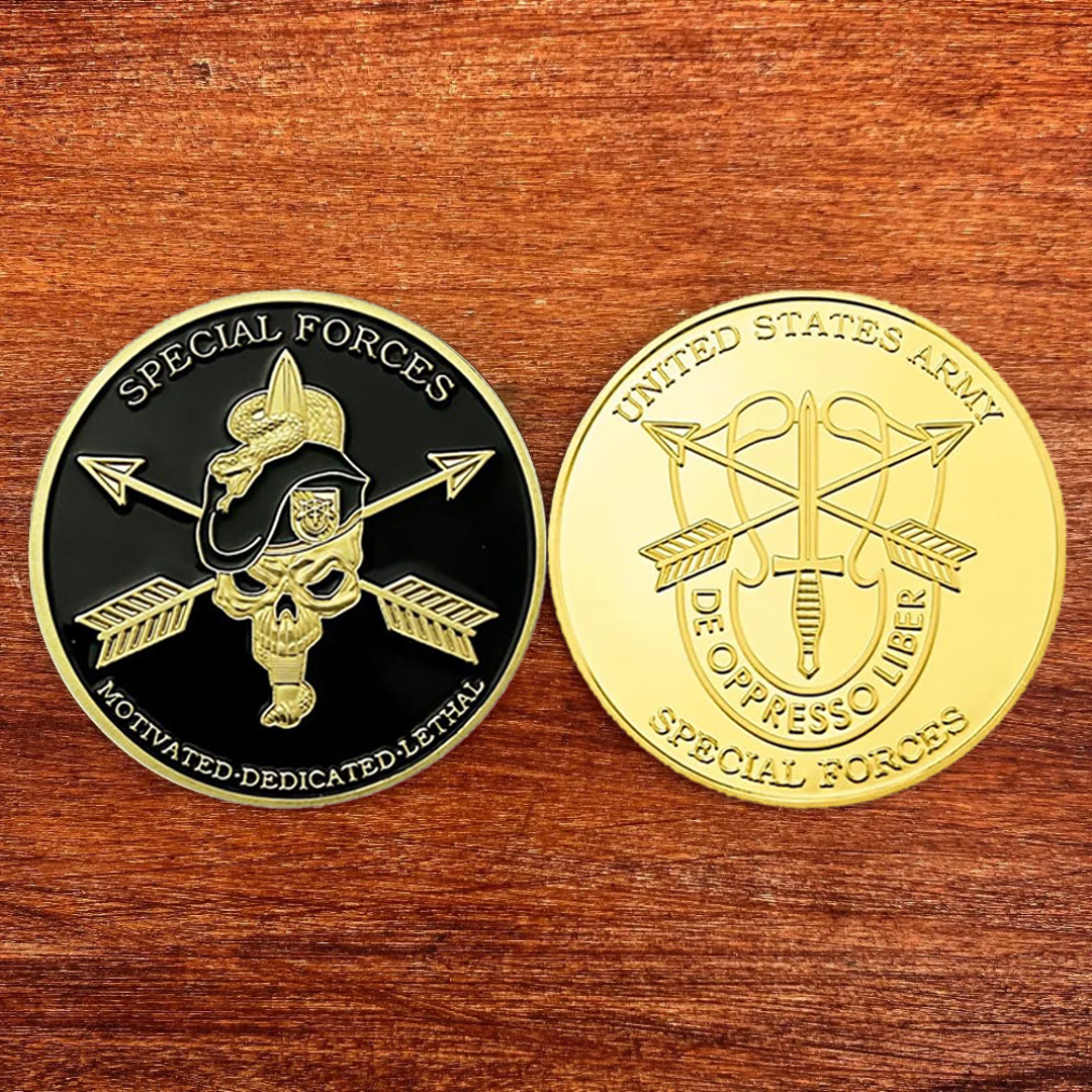 US Army Green Beret Special Forces Veteran Challenge Coin