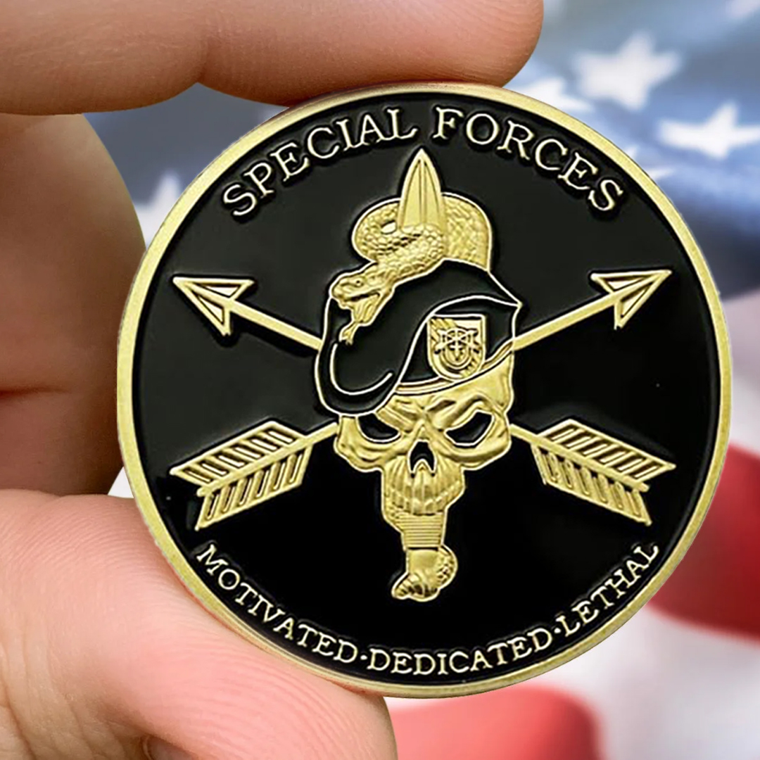 US Army Green Beret Special Forces Veteran Challenge Coin