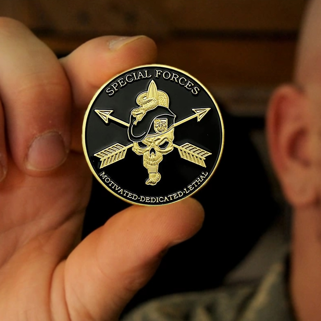 US Army Green Beret Special Forces Veteran Challenge Coin