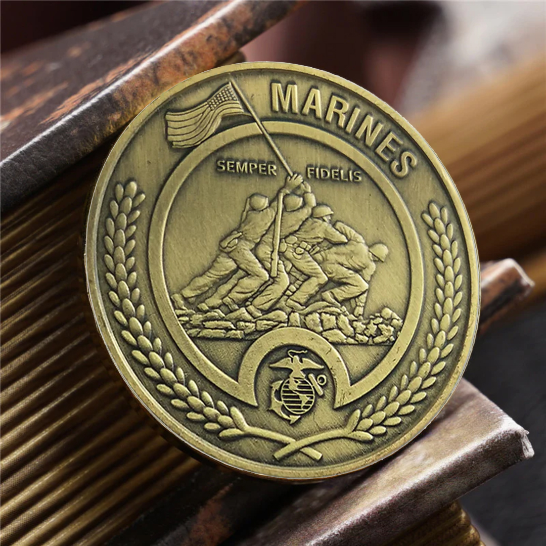 US MCRD USMC Veteran Military Marine Corps Challenge Collection Coin