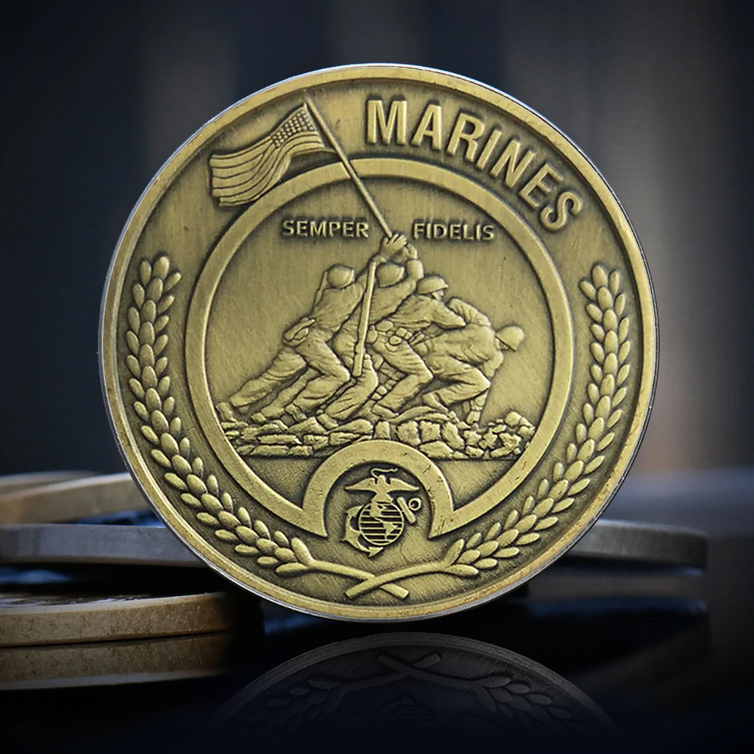US MCRD USMC Veteran Military Marine Corps Challenge Collection Coin