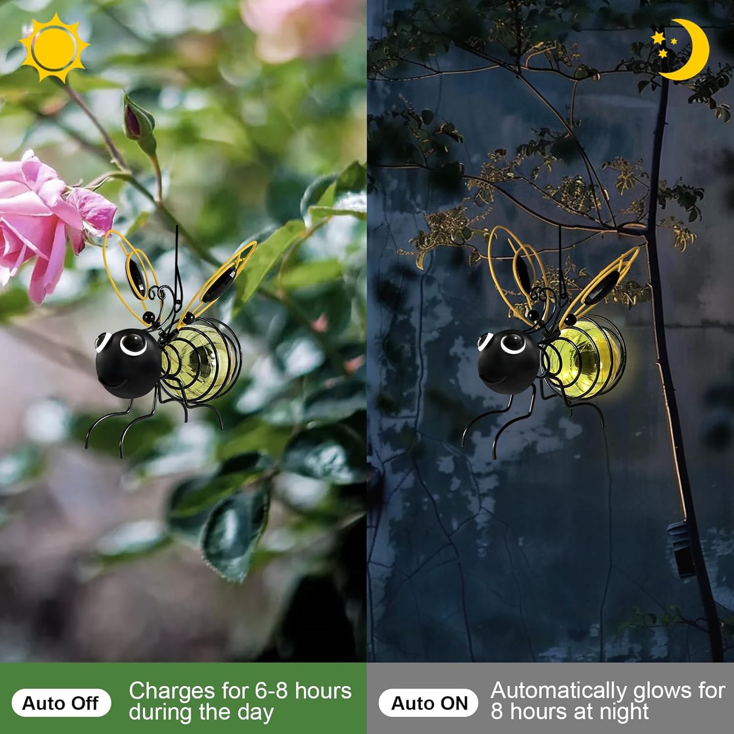 Solar Bee Hanging Garden Lights – Outdoor Decor