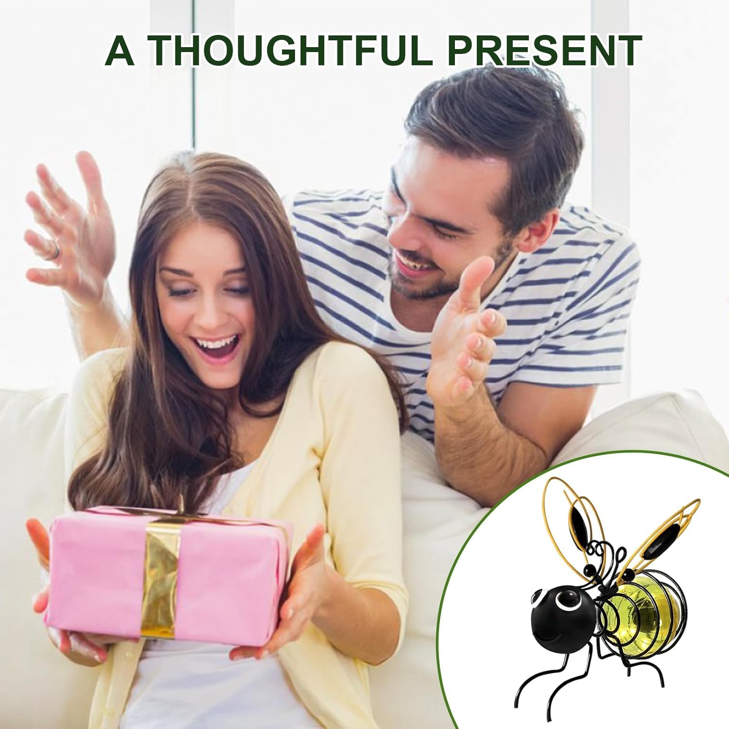 Solar Bee Hanging Garden Lights – Outdoor Decor