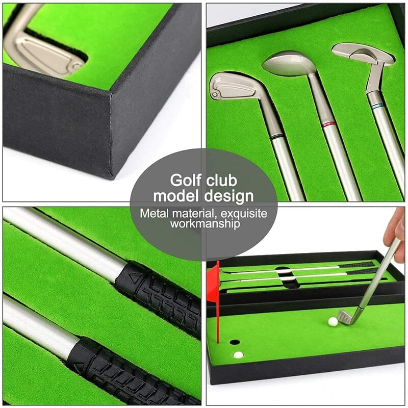 Funny gift Mini Desktop Golf Pen Set