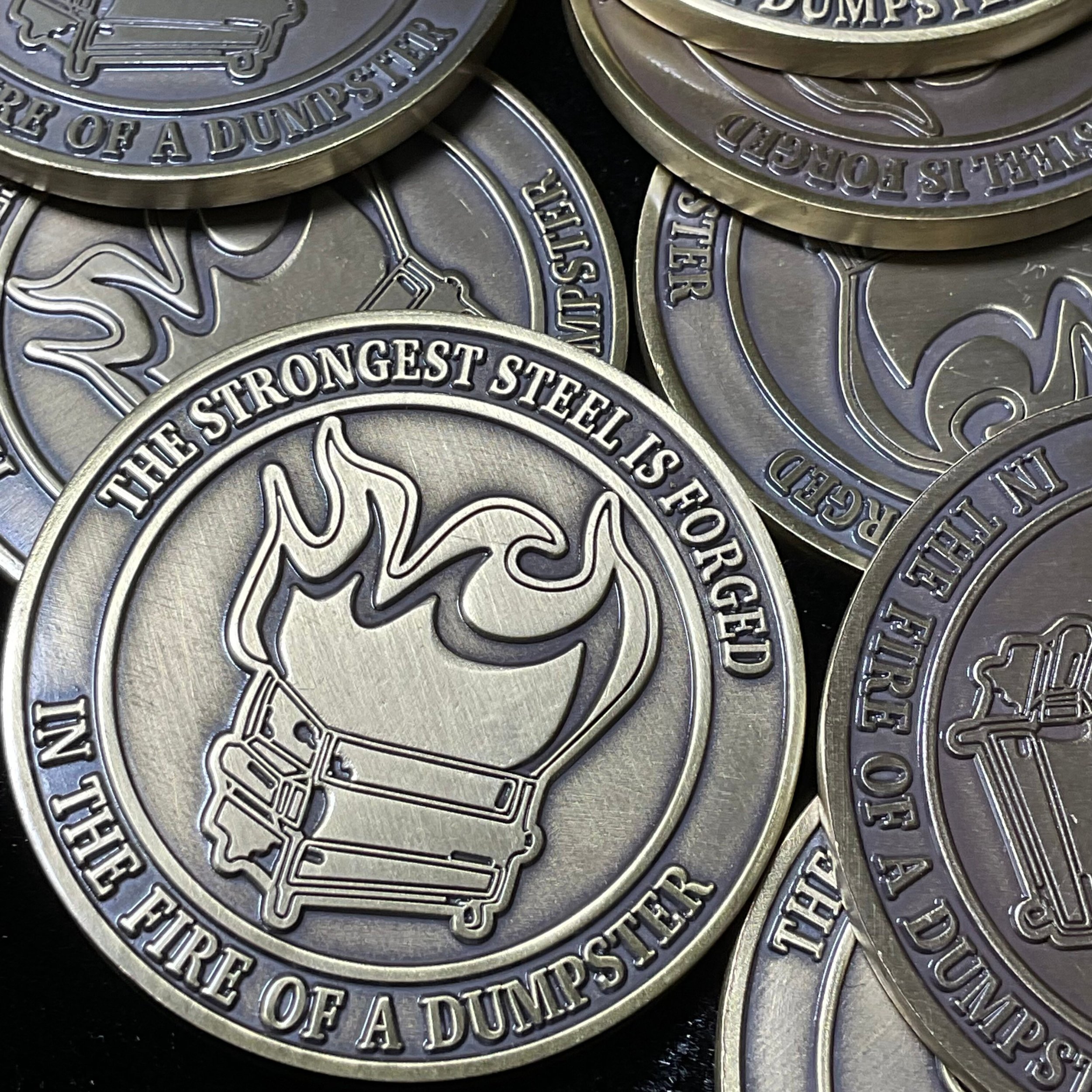Dumpster Fire Challenge Coin