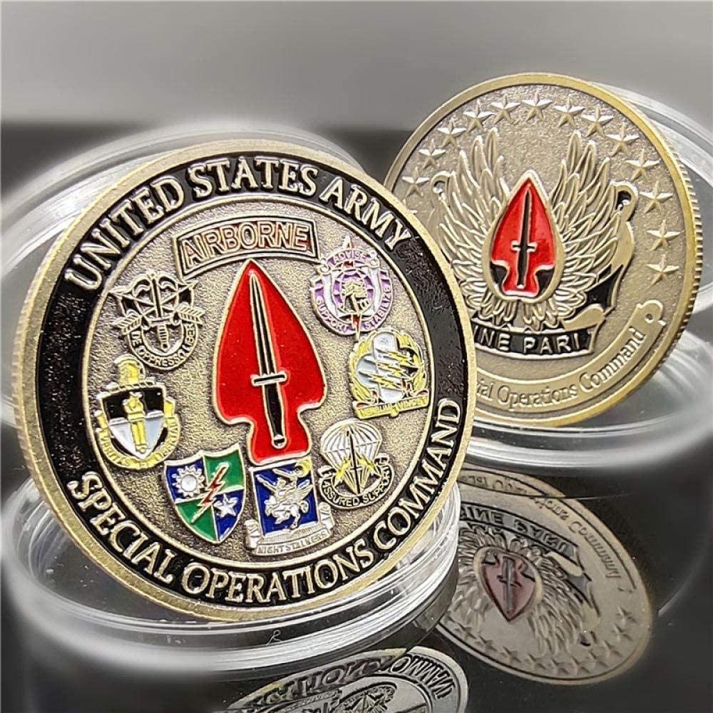 Military Fan Badge American Painted Commemorative Medals Coins