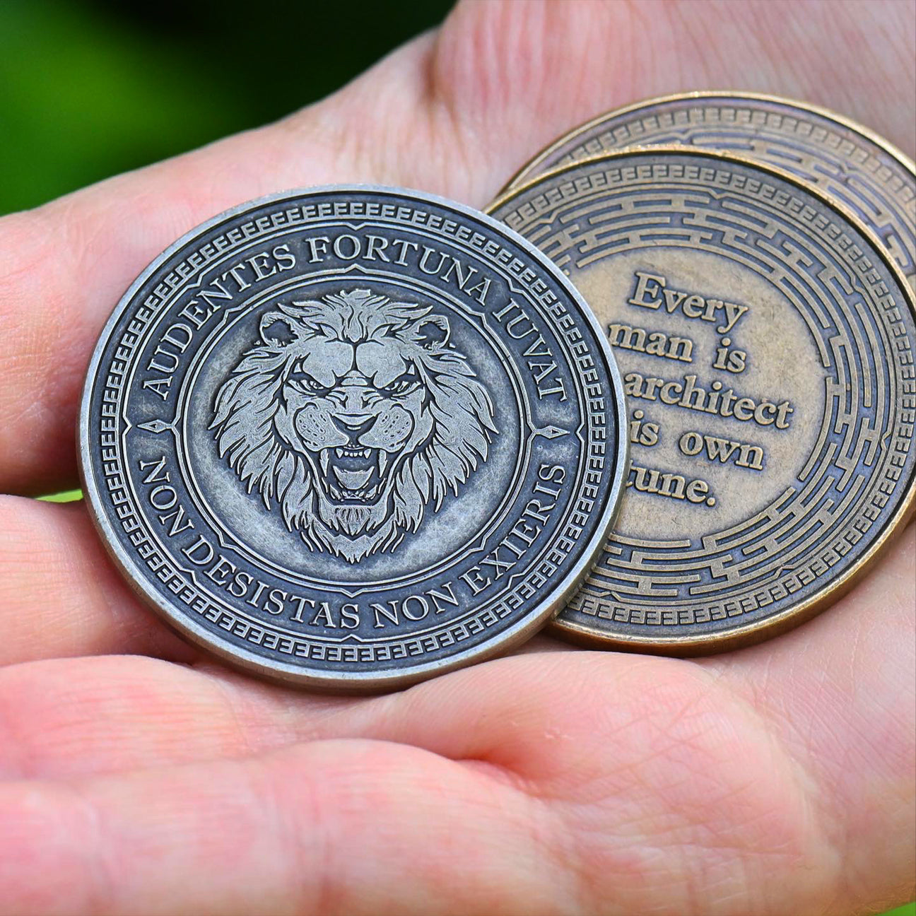Audentes Fortuna Iuvat Challenge Coin