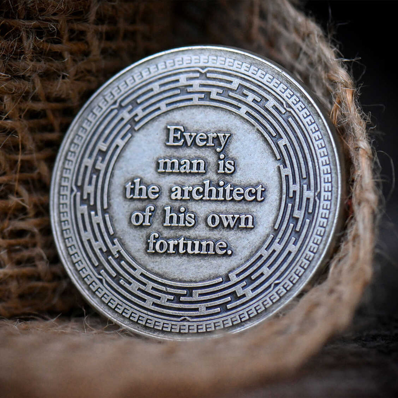 Audentes Fortuna Iuvat Challenge Coin