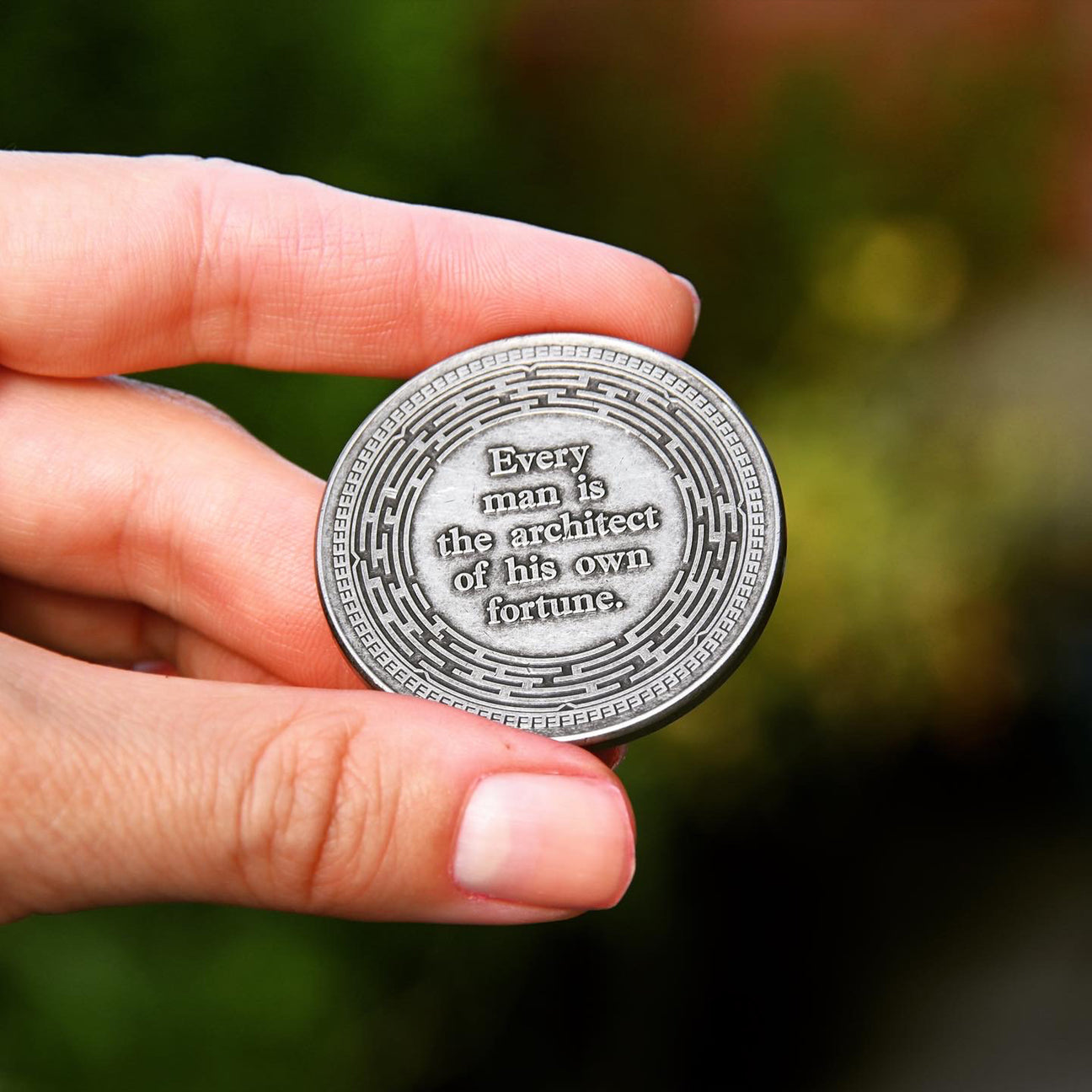 Audentes Fortuna Iuvat Challenge Coin