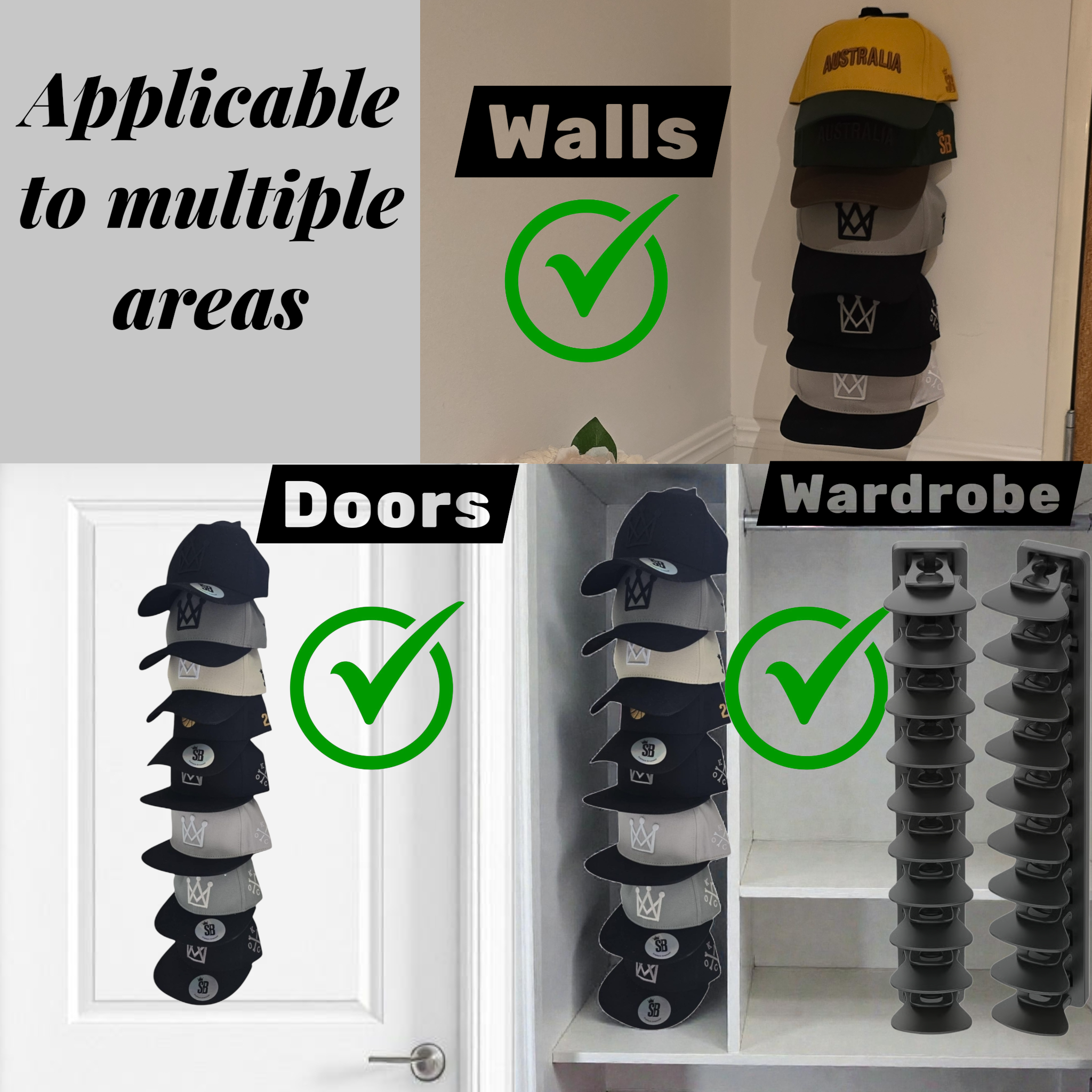 Wall Mounted Hat Rack