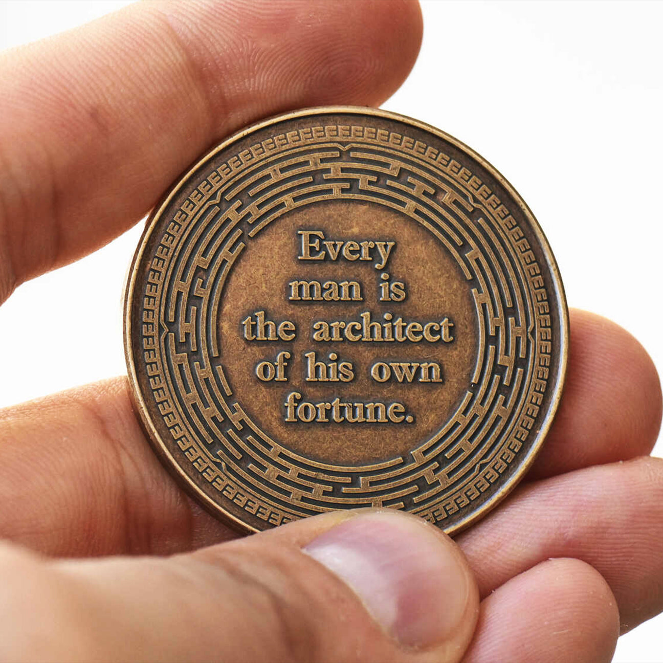 Audentes Fortuna Iuvat Challenge Coin