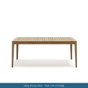 Long dining table - Teak (150cm long)