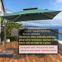 3X3m square economy Roman umbrella