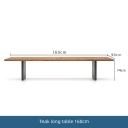 Teak long table 160cm
