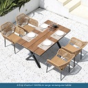 4 Erqi chairs+150x90cm large rectangular table