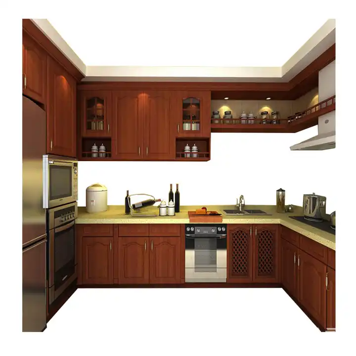 Retro style kitchen cabinets customization