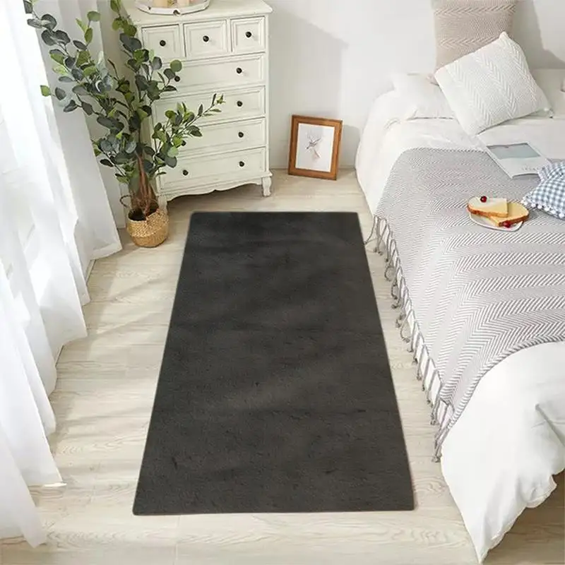 Soft Faux Fur Area Rug Shaggy Rug Fluffy Area Rugs Plush Floor Carpet Mat for Bedroom Floor Kids Room Decoration