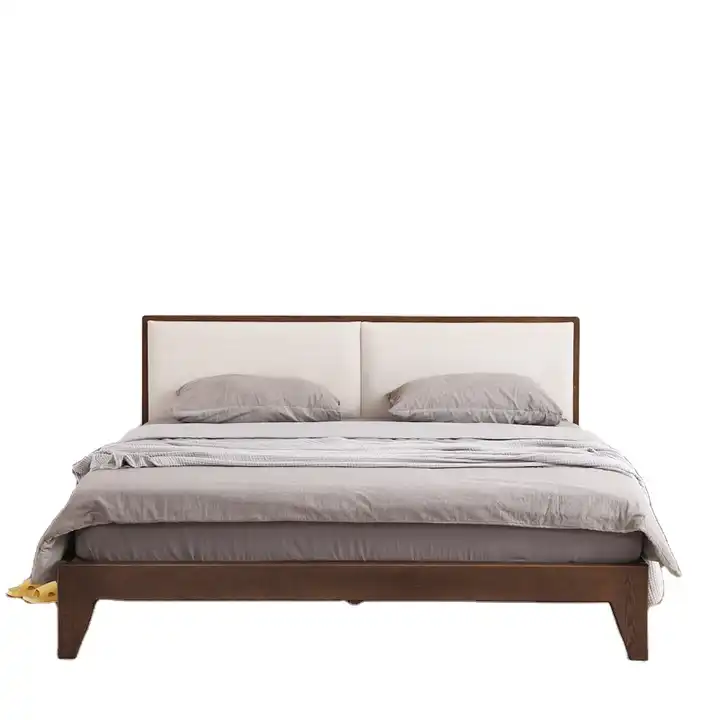 Nordic Simple Solid Wood Bed