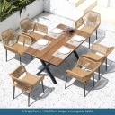 6 Erqi chairs+150x90cm large rectangular table