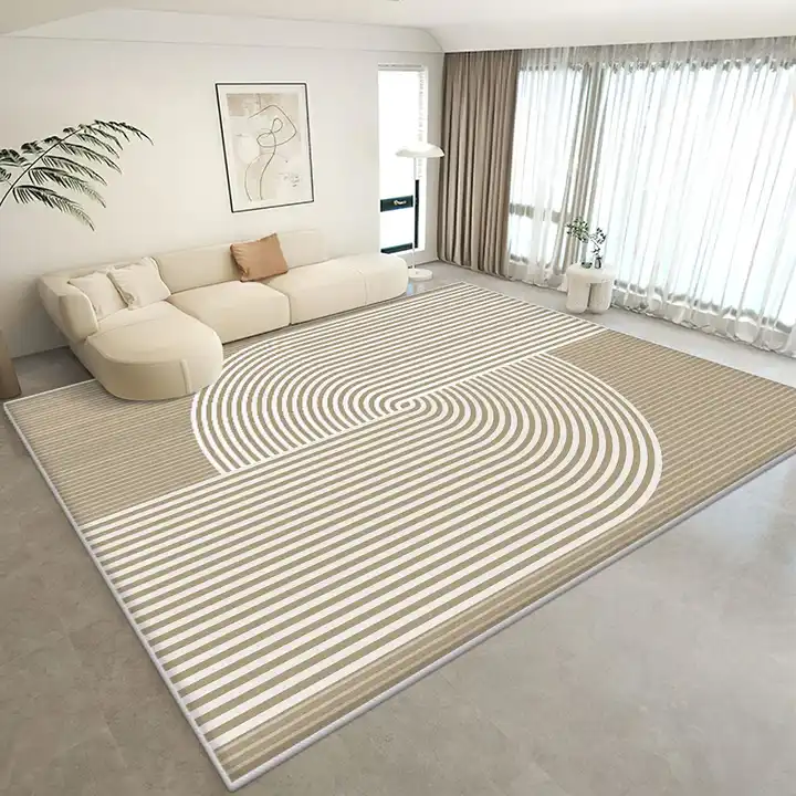 Factory Hot Sales Absorbent Floor Mat Breathable Floor Mat Area Cream Style Living Room Carpet