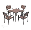 Square dining table + Dining  chair *4