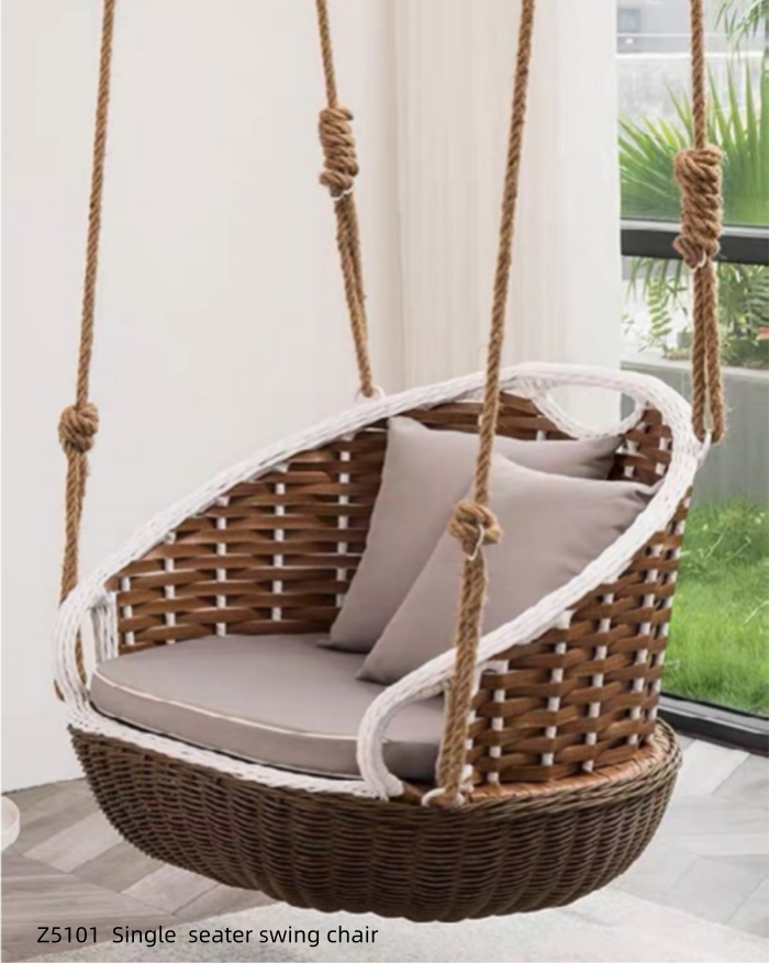 Outdoor hanging chair, single and double swing, household courtyard, indoor adult and child hanging chair