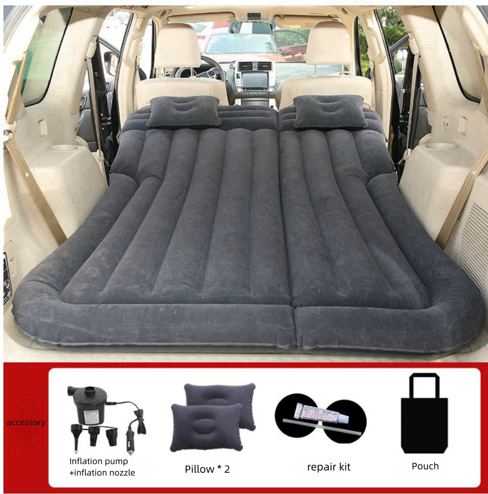Trunk, car mounted inflatable bed, car mounted bed, rear SUV, travel rear seat inflatable bed, inflatable mattress