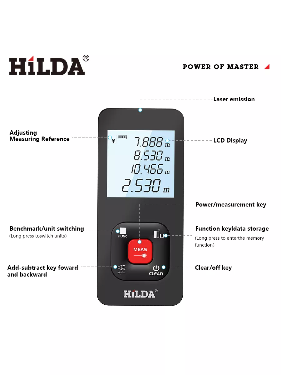 Лазерный дальномер，50M