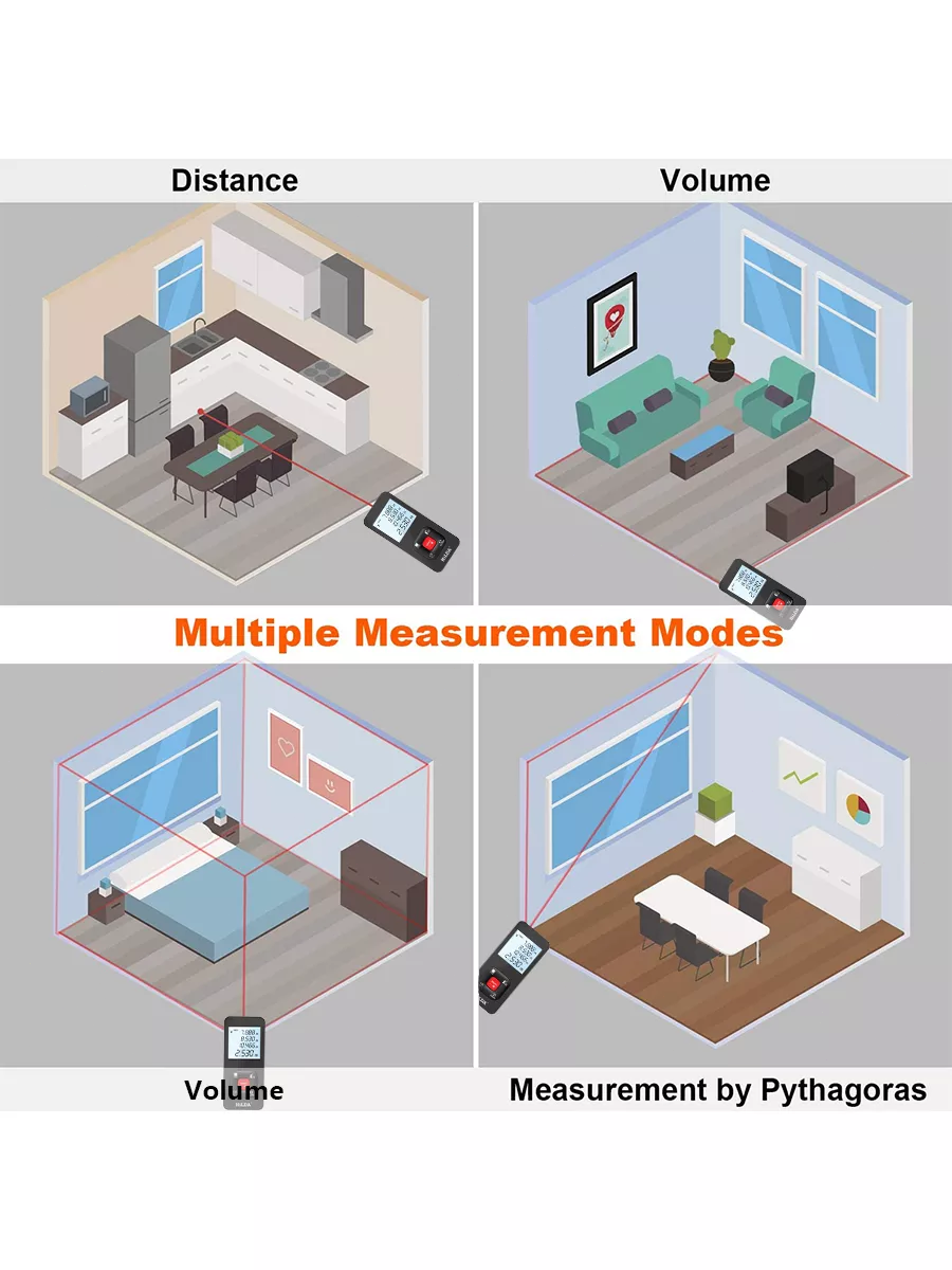 Дальномер 100м с зарядкой