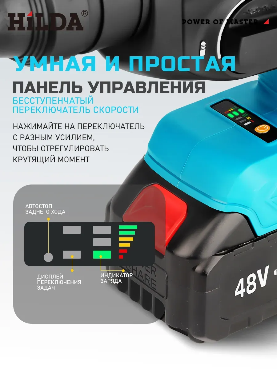 HILDA Перфоратор аккумуляторный бесщеточный