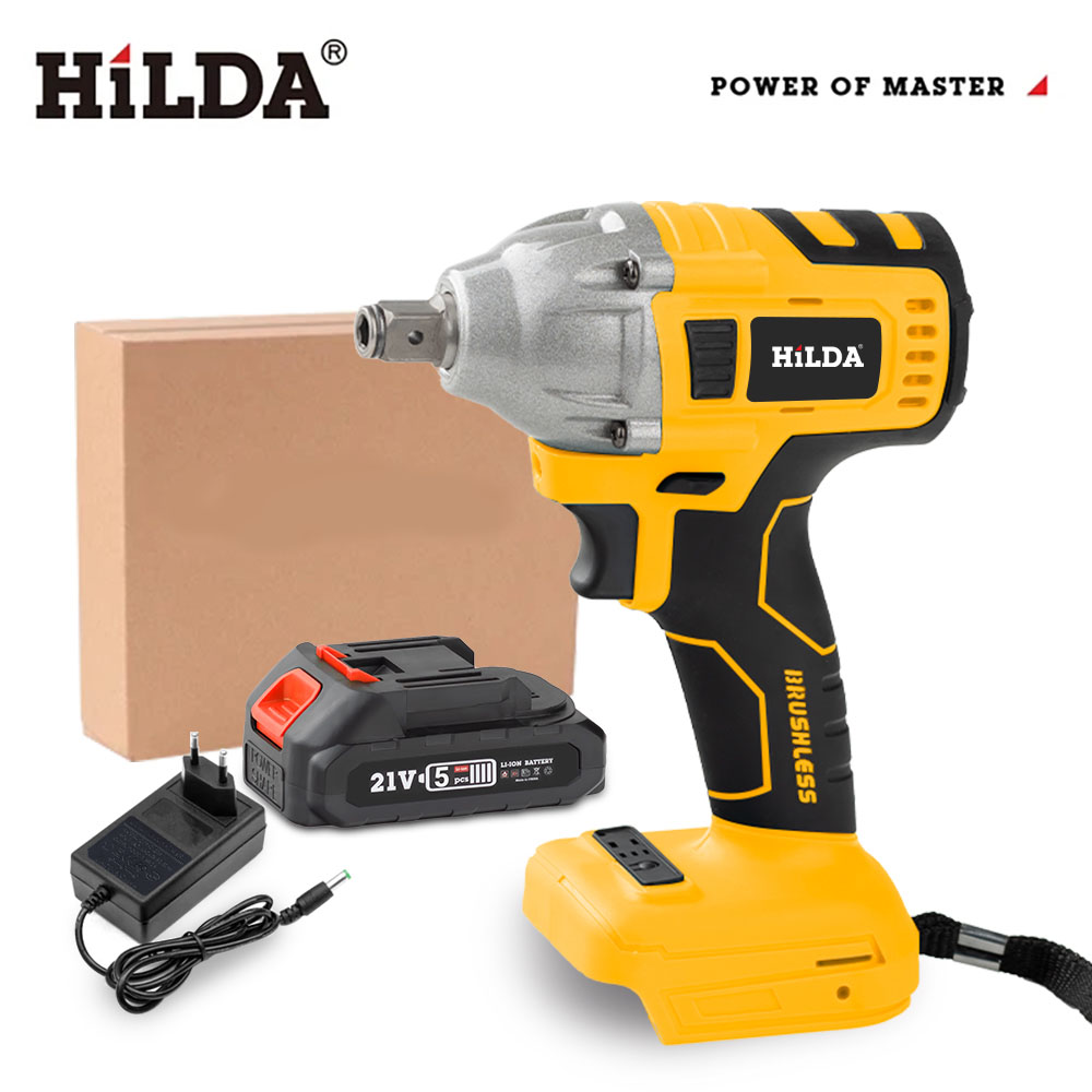 Гайковерт электрический ударный бесщеточный 21 В