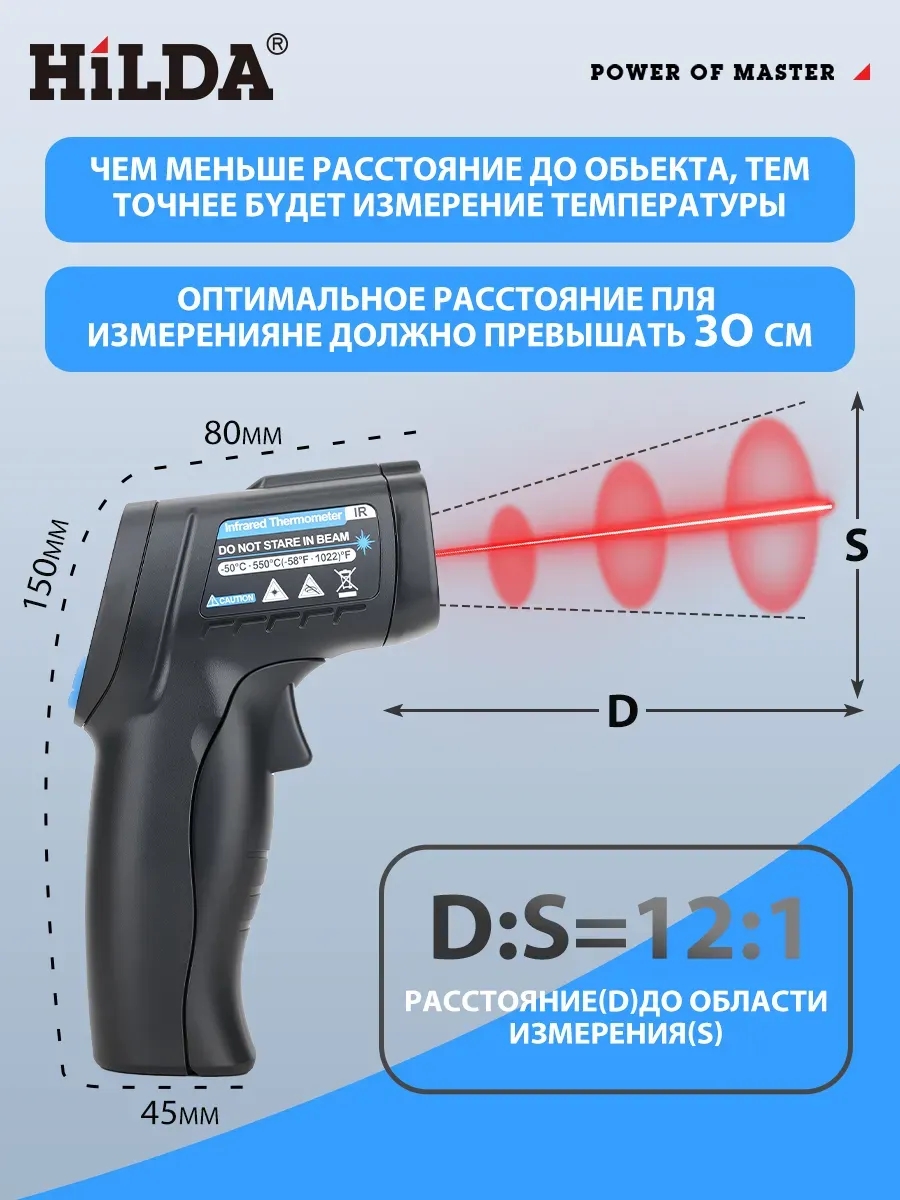Пирометр бесконтактный кулинарный
