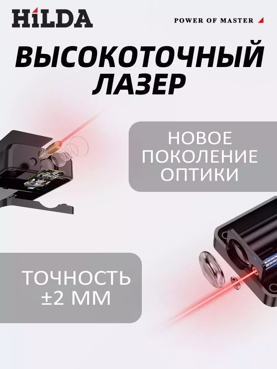 Лазерный дальномер 100 м