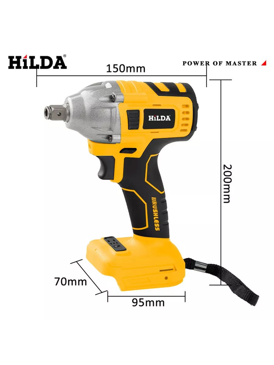 Гайковерт электрический ударный бесщеточный (Нет батареи)