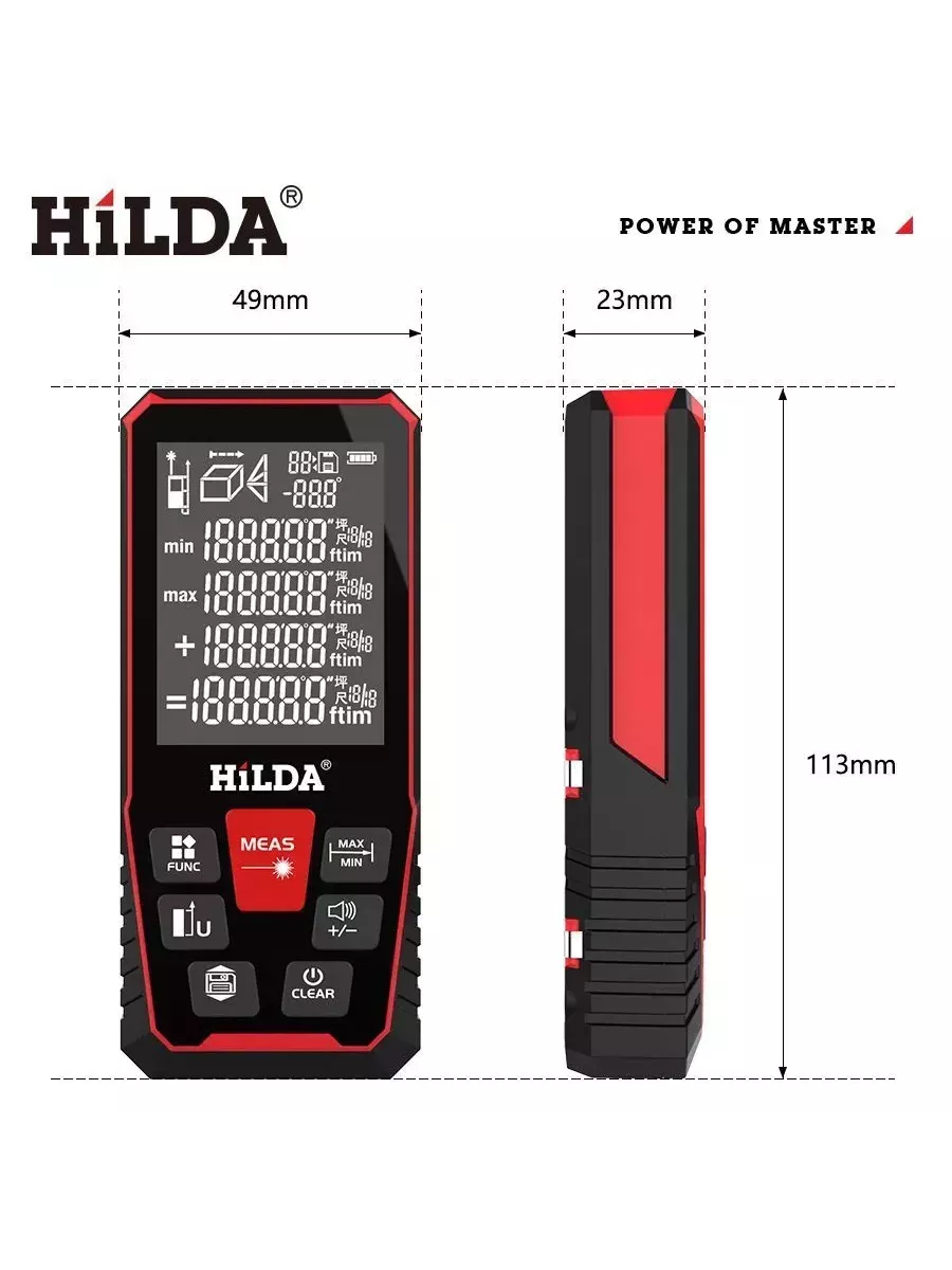 Лазерный дальномер 100 м