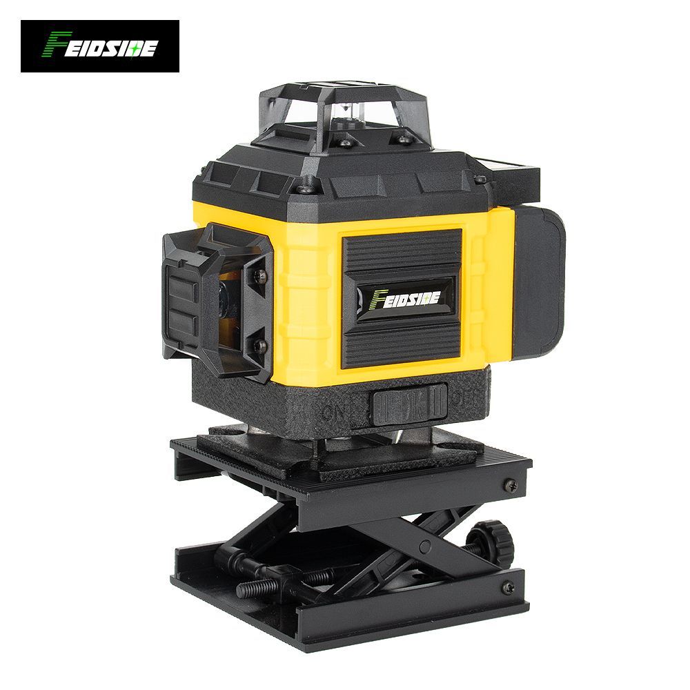 Лазерный уровень,Зеленый луч,4D 16 Линий,Дисплей заряда батареи,2 Батарейки Комплект