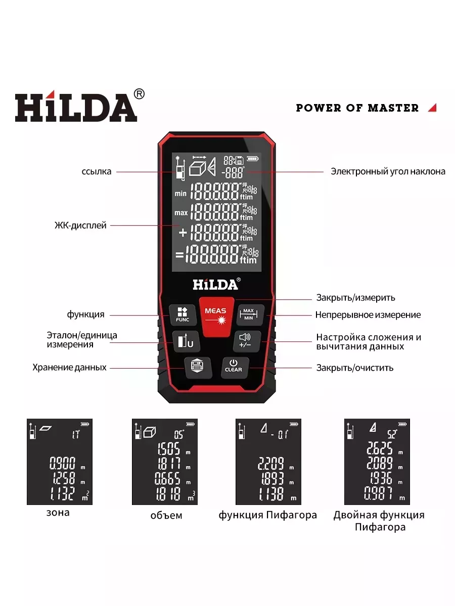 Лазерный дальномер 100 м