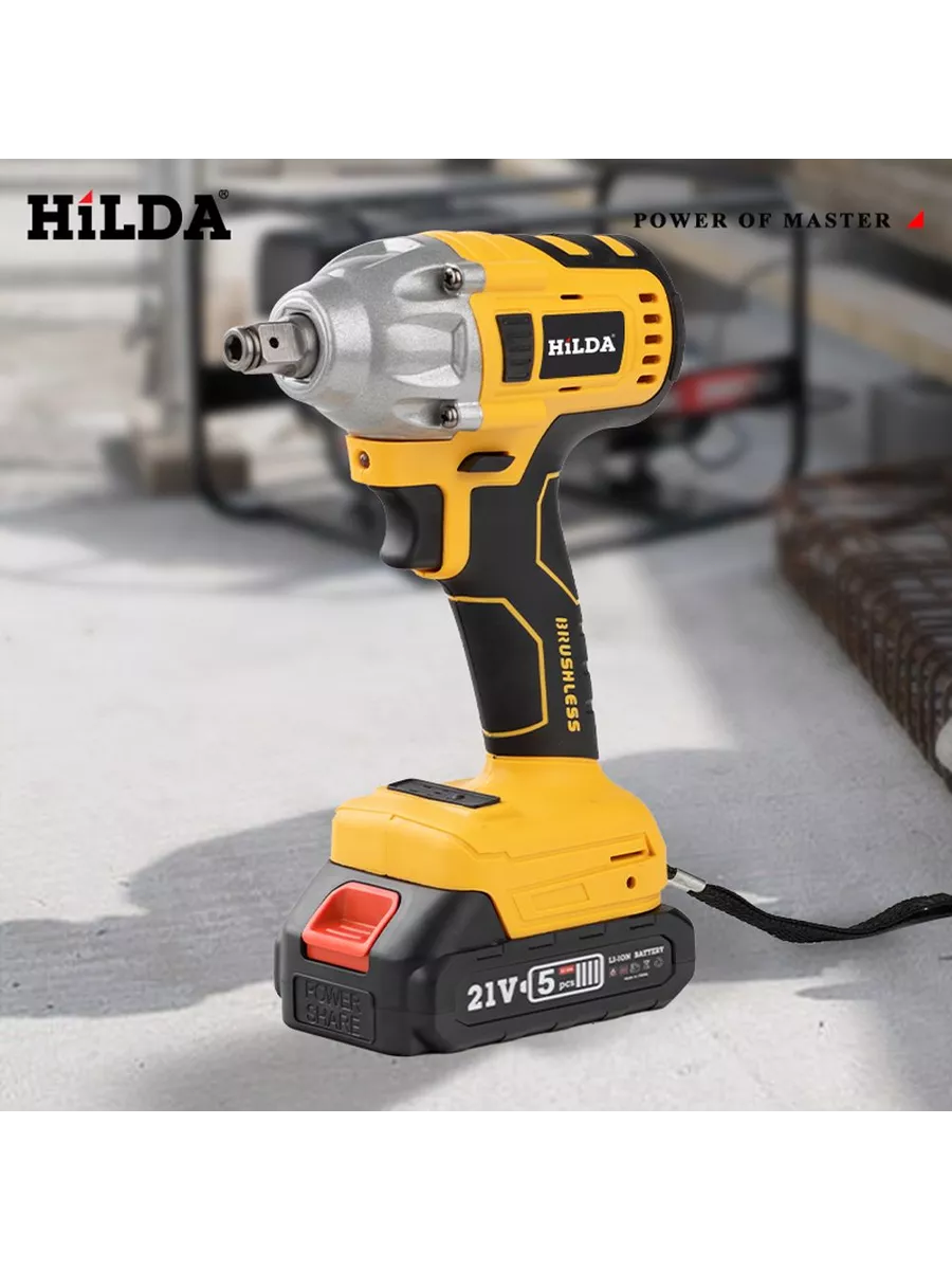 Гайковерт электрический ударный бесщеточный 21 В