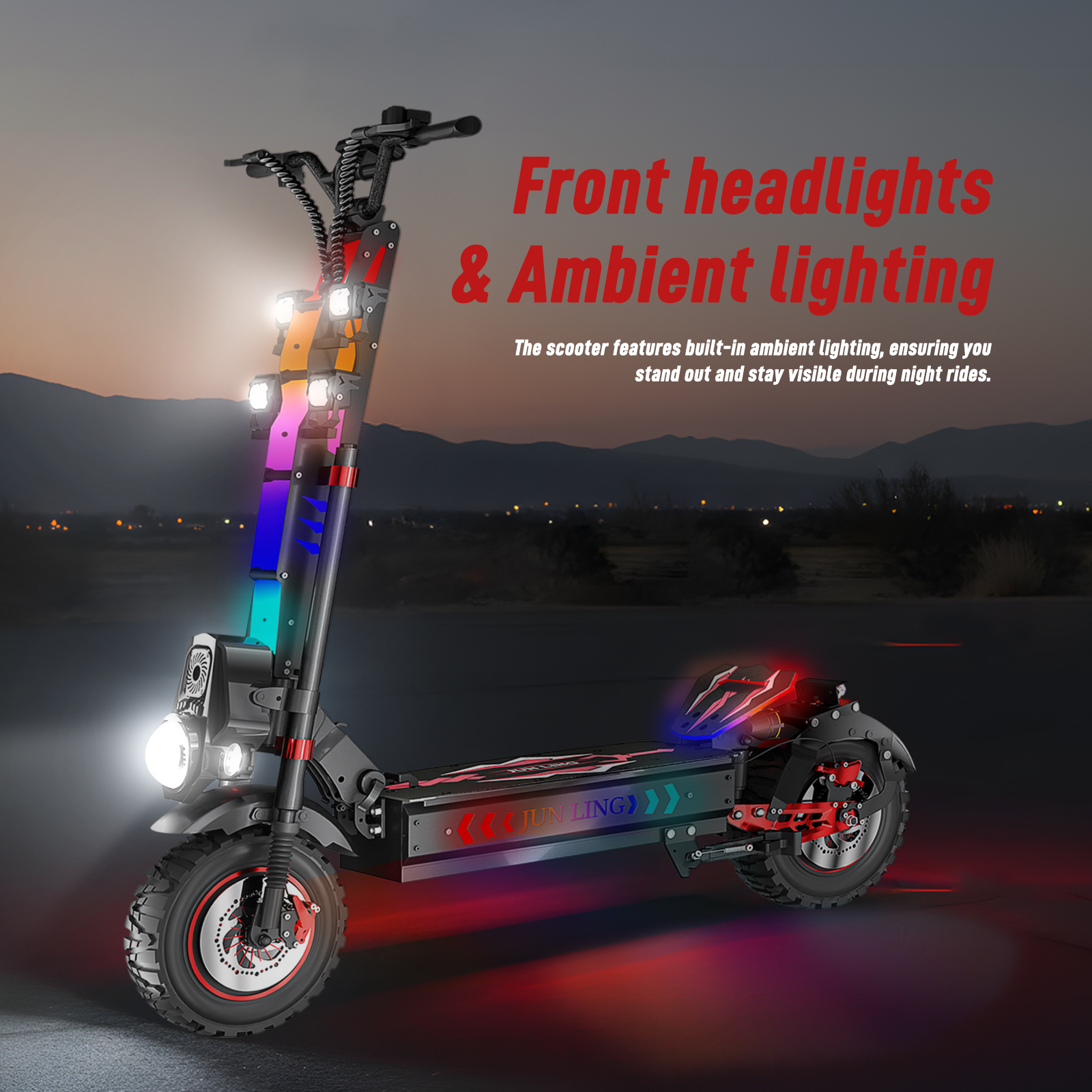 JL86 US Stock 13 Inch Tire 60V 10000W Fast Speed Mountain Electric Scooter Powerful 55MPH Scooter
